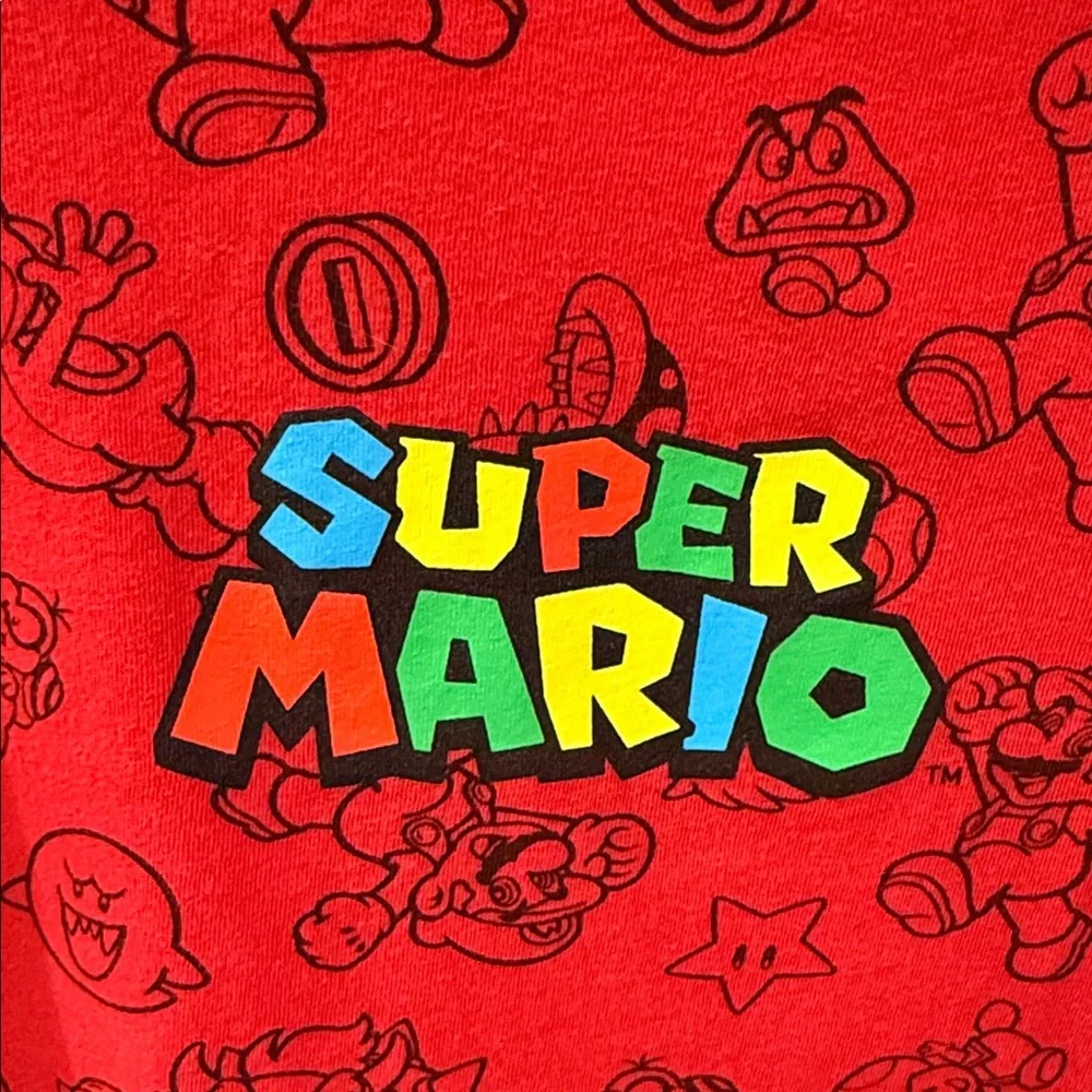 Old Navy Red Super Mario Kids Tee